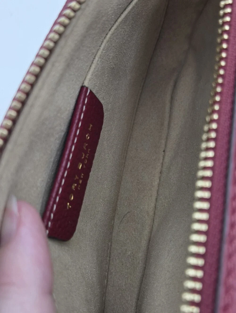 Tory Burch Mini Miller Crossbody In Burgundy